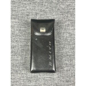 Vintage Smith Optics Black Faux Leather Hardshell Sunglasses Case Snap Closure